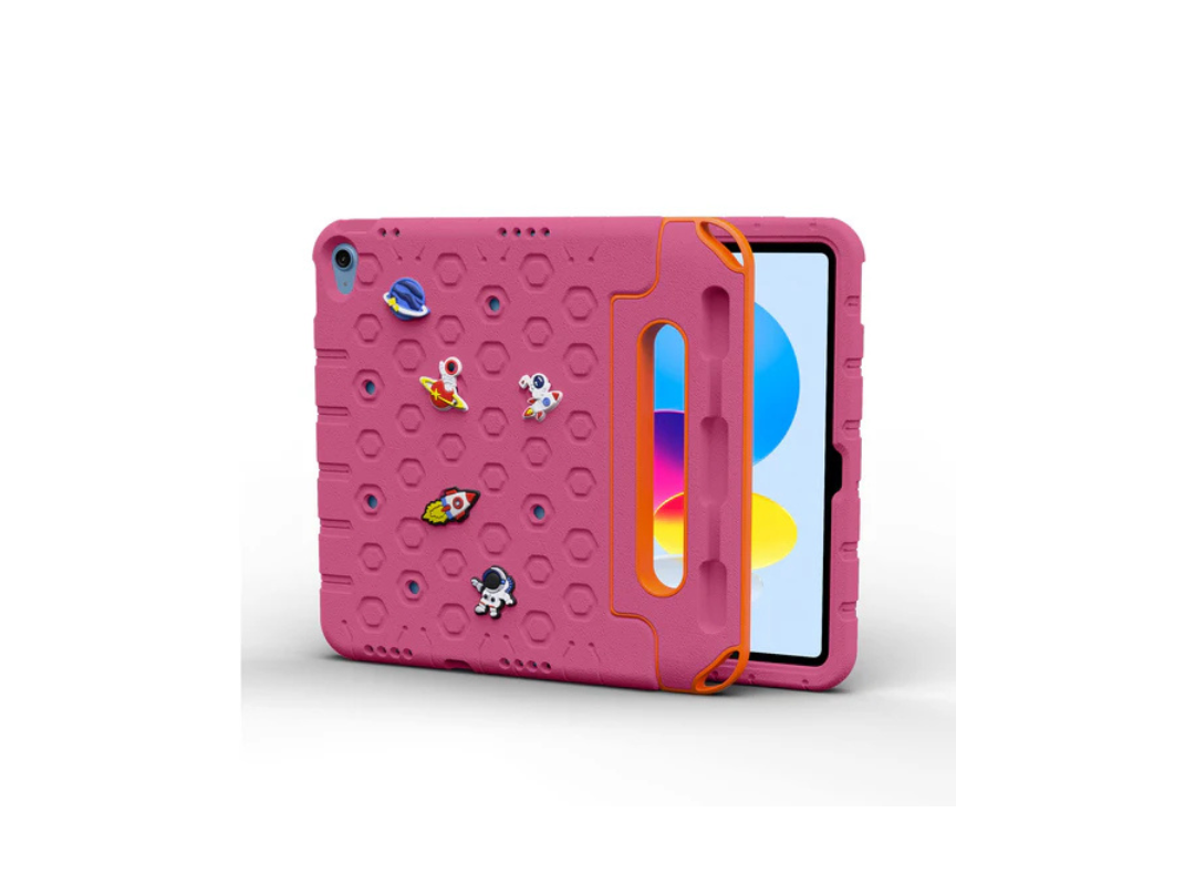 Moxedo Rugged Protective EVA Silicone Kids Case Cover, Shockproof DIY 3D Cartoon Pattern with Pencil Holder, Stand and Handle Grip for Apple iPad 2022 (10th Gen) 10.9 inch Moxedo Rugged Protective EVA Silicone Kids Case Cover, Shockproof DIY 3D Cartoon Pattern with Pencil Holder, Stand and Handle Grip for Apple iPad 2022 (10th Gen) 10.9 inch